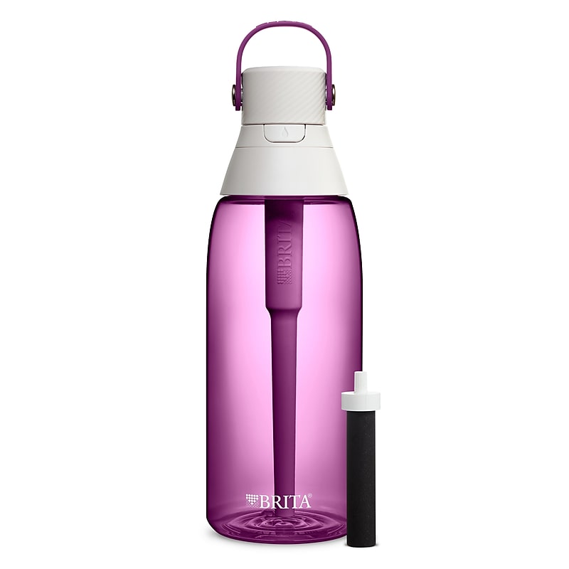 Brita Plastic Filtered Water Bottle, 36 oz., Orchid (36466) image 1