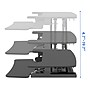 FlexiSpot M7 Series 42"W Manual Rectangular Adjustable Standing Desk Converter, Black (M7-E-42B)~#|#~42462D50-B709-4D34-9E565B344E05765F_sc7