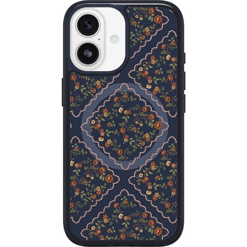 OtterBox Symmetry MagSafe Phone Case for Apple iPhone 17, Shock Absorbing, Floral Romance (77-98880) image 1