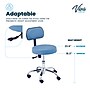 Viva Comfort Armless Vinyl Medical and Lab Stool with Lumbar Support, Blue (ADI910-03-BLU-MK)~#|#~424C7005-8B85-46BF-A7993F4B568FE3EB_sc7