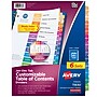 Avery Ready Index Table of Contents Pre-Printed Monthly Paper Divider, Jan-Dec, Multicolor, 6 Sets (11830)~#|#~424CE9DE-4743-47F6-A5950612812A11EE_sc7