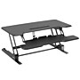 Mount-It! 38"W Electric Rectangular Adjustable Standing Desk Converter, Black (MI-8010)~#|#~424D4A85-98BC-44B9-9F31F5FE26F1FAB8_sc7