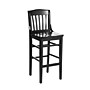Flash Furniture HERCULES Traditional Wood School House Back Restaurant Barstool, Black (XUDGW0006BBLK)~#|#~424DC2B7-D458-478C-BB8B303D44DF8774_sc7