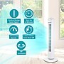 Brentwood 32" Oscillating Portable Tower Fan, 3-Speed, White (F-32TW)~#|#~424E95C5-DAD9-479F-8E75EE79611140E4_sc7