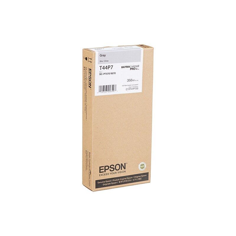 Epson UltraChrome PRO12 T44 Gray Standard Yield Ink Cartridge (T44P720) image 1
