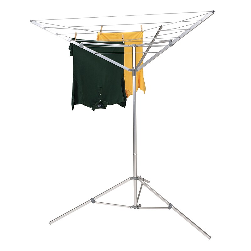Household Essentials Outdoor Aluminum Clothesline, Silver (17125-1) image 1