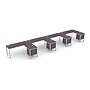 Boss Office Products Simple System 66"W L-Shaped Desk, Driftwood, 4/Set (SGSD012-202)~#|#~4258B1A3-6BEA-480B-A0566FBDA5FC915D_sc7
