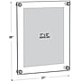Azar Poster Holder, 21" x 26", Wall Mounted, Black, Acrylic (105528-BLK)~#|#~4258D7EF-083A-4B70-8B7BEFB3A56BD4A9_sc7
