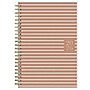 2026 Blue Sky Bespoke Letterpress Heavy Stripe 5" x 8" Calendar Year Weekly & Monthly Planner, Plastic Cover, Terracotta~#|#~425BECAC-B522-429C-B336471DF0CBF7F3_sc7