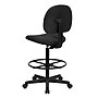 Flash Furniture Armless Fabric Drafting Stool with Footrest, Black (BT659BLK)~#|#~425EEB41-9FBD-446F-B8EF3A6F882C03A5_sc7