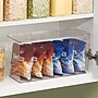 iDESIGN Medium Stackable Plastic Storage Bin, Clear (40225)~#|#~4263EE1D-D45D-47B0-B8A39A75CC68AC3D_sc7