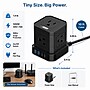 Uncaged Ergonomics Cube 5-Outlet 4-USB Port Surge Protector, 10', Black (PC-B-C)~#|#~4264B042-99BC-4F08-907A7074A7C34FD3_sc7