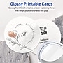 Avery Integrated Cards, 4" Dia., Glossy White, 150/Box (95343)~#|#~426727A7-4DB2-4D95-9680F9B8C00FE290_sc7