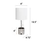 Creekwood Home 18.5" LED Table Lamp with USB Port, Brushed Nickel (CWT-1007-BN)~#|#~426AA321-71B2-4917-B850295C20DB1864_sc7
