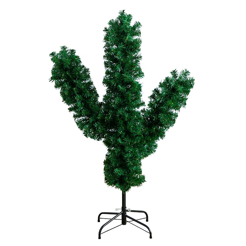 Nearly Natural 4-ft Artificial Cactus Christmas Tree (T4797) image 1