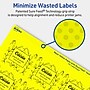 Avery Rectangle Laser/Inkjet Multipurpose Labels, 1-13/16" x 2-3/16", Neon Yellow (480/Box)~#|#~427B1CF4-E07A-48BF-A2A3063232CC6D93_sc7