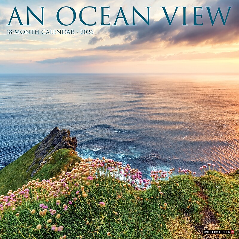 2026 Willow Creek Ocean View 12" x 12" Monthly Wall Calendar (52228X) image 1