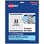 Avery TrueBlock Laser/Inkjet Multipurpose Rectangle Labels, 1" x 1.5", White, 320 Labels/Pack (94219)~#|#~428E22AA-33B8-4910-8DE4D6C8197E7C0D_sc7