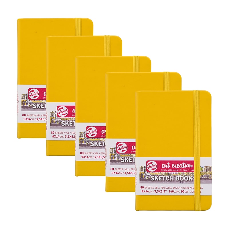 Talens Art Creation 3.5" x 5.5" Sketch Book, 80 Sheets/Book, 5/Bundle (TLN9314111M-5) image 1