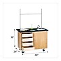 Diversified Woodcrafts Kinetic Mobile Demo Center Rectangular Demonstration Table, 48" x 28", Oak (4222K)~#|#~4295DCB8-12D5-4B6D-87174FAF10335CD3_sc7