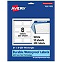 Avery Laser/Inkjet Rectangle Durable Waterproof Labels, 2" x 3.5", White, 400 Labels/Box (94238)~#|#~4296791C-AE6A-464D-BB7403D5C3FDBBD4_sc7