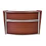 Regency Marque 72"W Curved Reception Desk Workstation, Cherry (77290CH)~#|#~4297BB0F-2B4F-45A0-AC7038035D8E197F_sc7