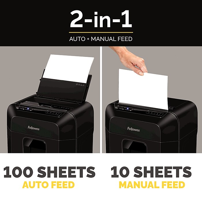 Fellowes AutoMax 100MA 100-Sheet Micro-Cut Shredder (4704001