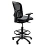Tempur-Pedic Vinyl Drafting Stool with Backrest and Footrest with Lumbar Support, Black (TP8200-DBLKV)~#|#~429B1D06-CCA2-4BB0-92BEEBD870F3111E_sc7