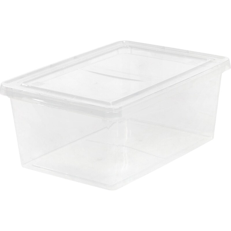 Iris 17 Qt. Snap Lid Storage Bin, Clear (CNL-17) image 1