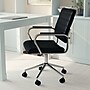 Martha Stewart Piper Faux Leather Swivel Executive Chair, Black/Polished Nickel (CH2209212BK)~#|#~42A15DE5-CAF5-456A-BE6C22D3BF17267A_sc7