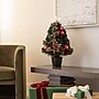 Nearly Natural 24-in Pre-Lit Fiber Optic Cosmopolitan Star Topped Artificial Christmas Tree with Decorative Planter (T4749)~#|#~42A2BC3C-21C3-4836-88A838AC69051C6F_sc7