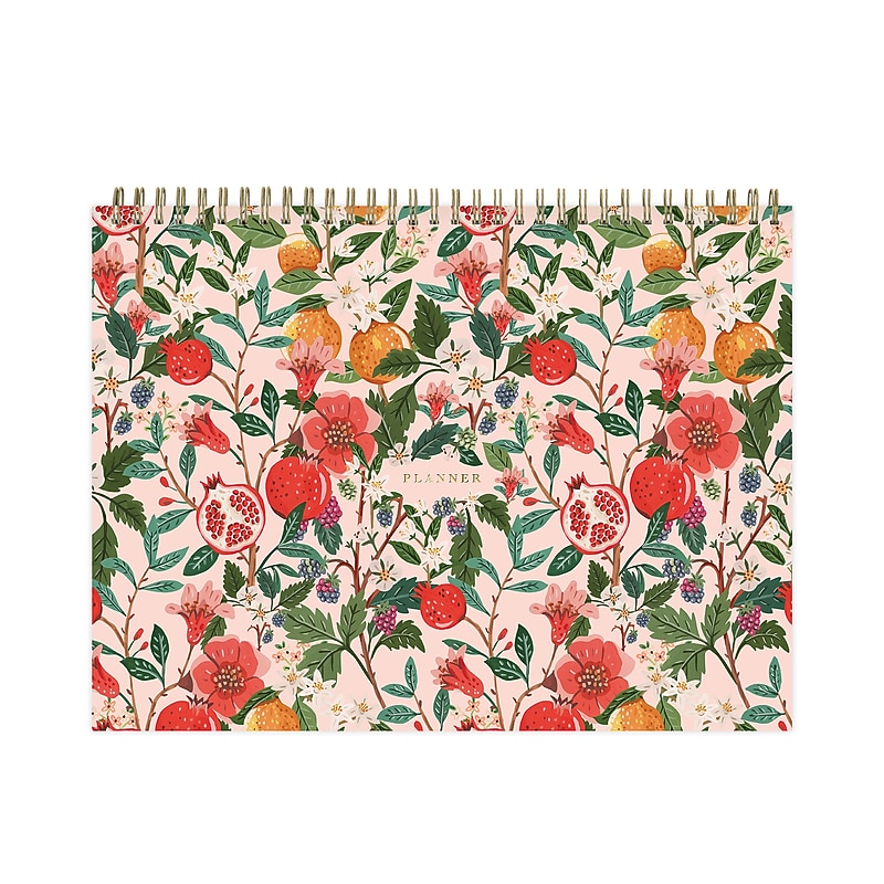 Blue Sky Bespoke Letterpress Notepad, 9" x 12", Pomegranate Blush (158224) image 1