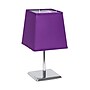 Creekwood Home Square Chrome 9.65" LED Table Lamp, Purple (CWT-1013-PR)~#|#~42A89CC7-4CB9-4DA2-B910B9915C725A97_sc7