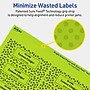 Avery Printable Rectangle Multipurpose Labels, 1.25" x 3.75", Bright Green, 240/Pack (94228)~#|#~42A9808D-A9B5-4AC7-BECB7E72968BC43C_sc7