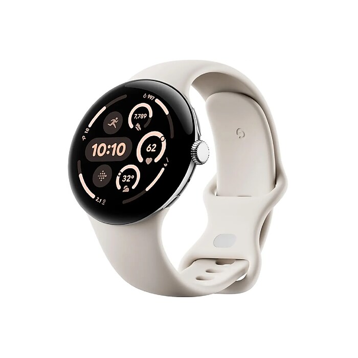 Google Pixel Watch 3, 41mm, Aluminum Case, Silver (GA05737-US