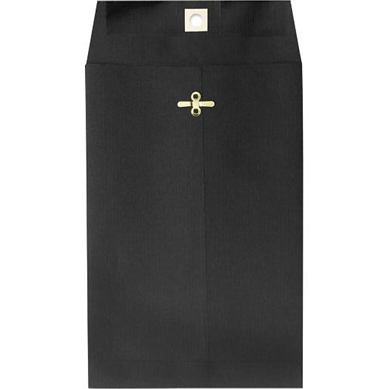 LUX 6" x 9" Open End Clasp Envelopes, Midnight Black, 100/Pack (87915-50) image 1