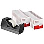 Staples® Invisible Clear Tape with Dispenser, 0.75" x 36 yds., 1" Core, Black, 16 Rolls/Pack (52431-P16BD)~#|#~42AF2DCD-3F9B-496F-979D9988CE1074F6_sc7