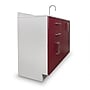Viva Comfort 36.32'' H x 48" L Medical Cabinet with Right Sink, 4-Doors, 2-Drawers, Claret (902BASE48RSCL)~#|#~42B442E2-B3F6-43F5-9606785548CC1EA8_sc7
