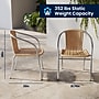 Flash Furniture Lila Indoor-Outdoor 31.5'' Round Table Set with 2 Rattan Chairs, Beige (TLH32RD020BGCH2)~#|#~42BAB404-0500-485A-B179AB9D0AF66314_sc7