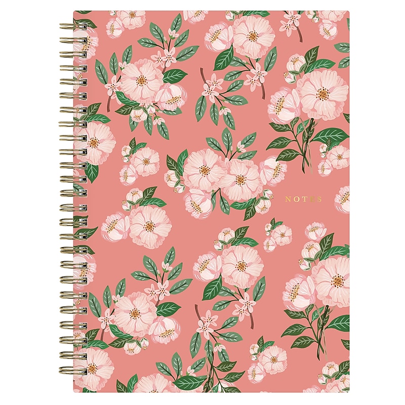 Blue Sky Bespoke Composition Notebook, 5.75" x 8.5", Camellia Floral (159138) image 1