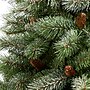 Nearly Natural 6-ft Snowed French Alps Mountain Pine Artificial Christmas Tree with 583 Bendable Branches and Pine Cones (T1859)~#|#~42BFE9FB-E8A6-4825-9F99771B2536A04F_sc7