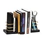 Mind Reader Wood Decorative Basket Bookends, 5"H, Black (BOOKBASK2-BLK)~#|#~42C5D821-1D19-464C-A8FFDF539ED2F603_sc7