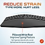 Delton KB250 Ergonomic Wireless Curved Keyboard with Cushioned Wrist Rest, Black (DKBE250-WR)~#|#~42C75E0B-7FE1-46F0-80E51DC3DF8A00DB_sc7