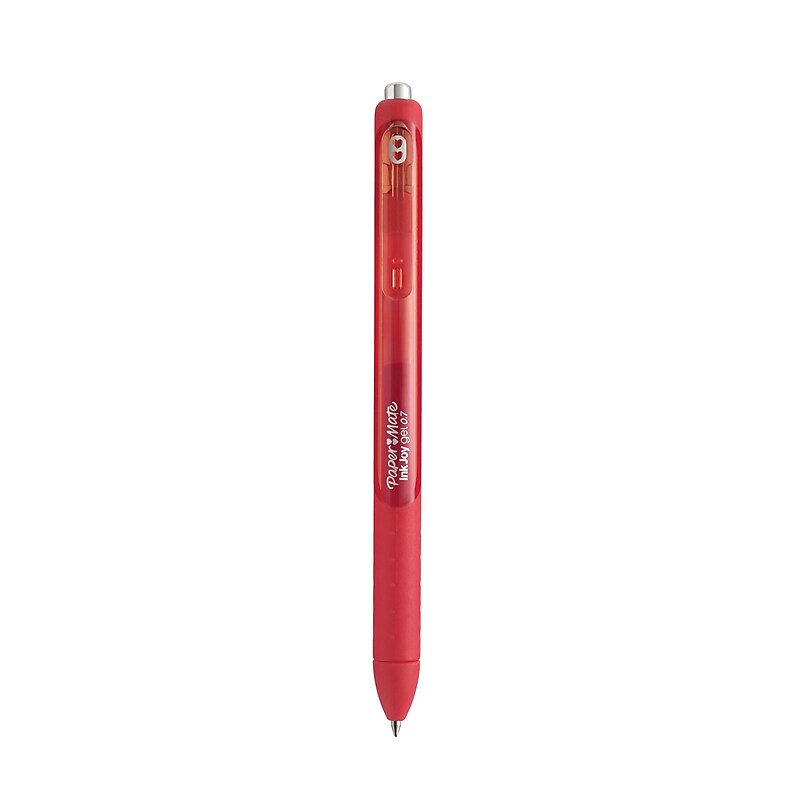 Paper Mate InkJoy Retractable Gel Pen, Medium Point, Red Ink (1953518) image 1