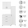 Bush Business Furniture Universal 62"W 3-Piece Modular Storage Set with 5 Shelves, White (UNS005WH)~#|#~42CE27A2-77B8-4C30-9B5D7E8591866D42_sc7