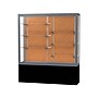 Ghent Challenger 60"W x 66"H x 16"D Floor Case, Cork Back, Satin Natural Fin, Black Laminate Base~#|#~42DA34A2-CF59-42A5-A10008B15416302F_sc7