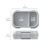 bentgo Kids Snack Container, 2-Compartment, Gray, 12 oz. (BGKDSNK-Y)~#|#~42E14546-8F5C-4081-967B092DE8AA25AB_sc7