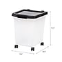 Iris 32.5 Quart Storage Container with Lid, Plastic, Black (585126)~#|#~42E20724-3D33-4EE7-85ED1CAF9C164752_sc7