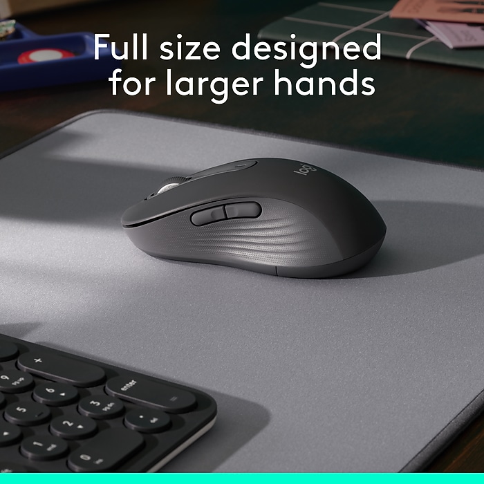SIGNATURE EDITION ブラックマウス 本体 Logitech Signature M650 L Wireless Optical Mouse, Graphite (910