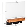 Mind Reader Glass Dry Erase Board with Wood Holder and Hook Whiteboard Message Center, White (LIFTBOARD-WHT)~#|#~42E97CF6-683B-4C9D-BDD4A0D9682CE1FF_sc7